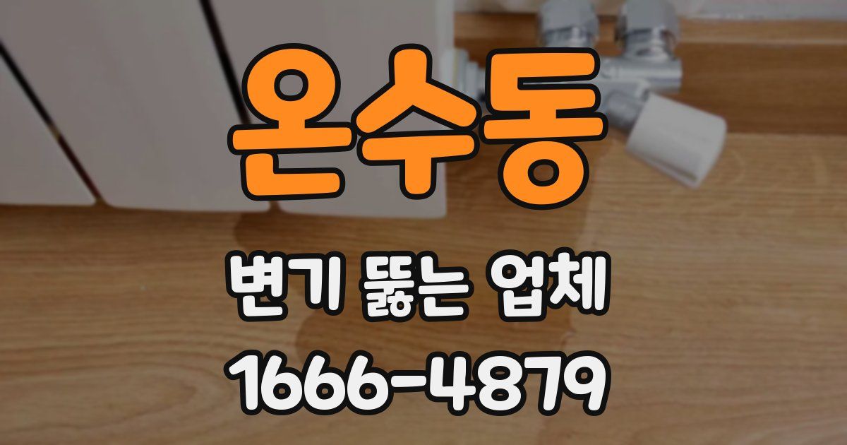 온수동 변기 뚫는 업체