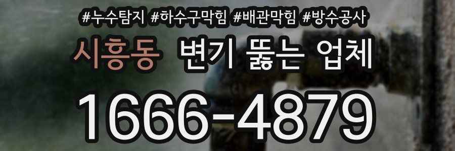 시흥동 변기 뚫는 업체