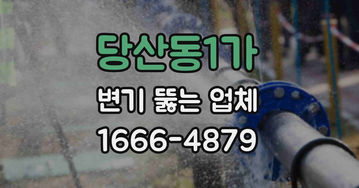 당산동1가 변기 뚫는 업체