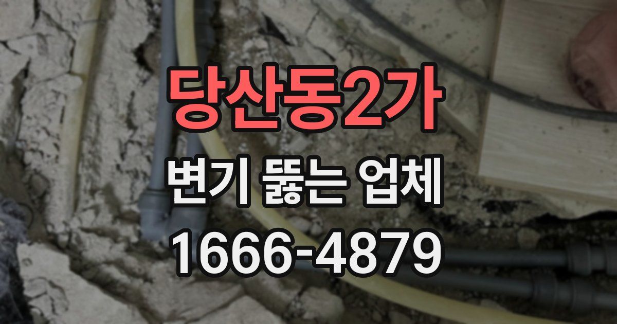 당산동2가 변기 뚫는 업체