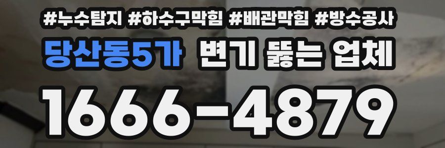 당산동5가 변기 뚫는 업체