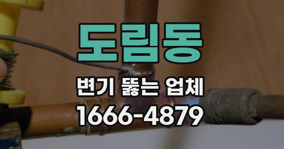 도림동 변기 뚫는 업체