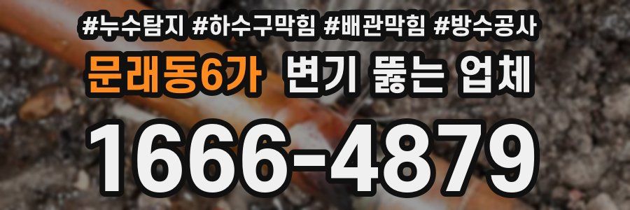 문래동6가 변기 뚫는 업체