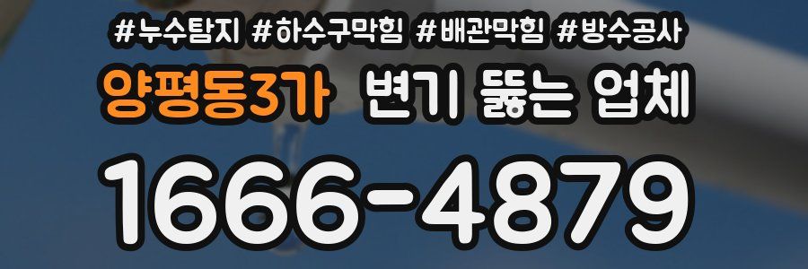 양평동3가 변기 뚫는 업체
