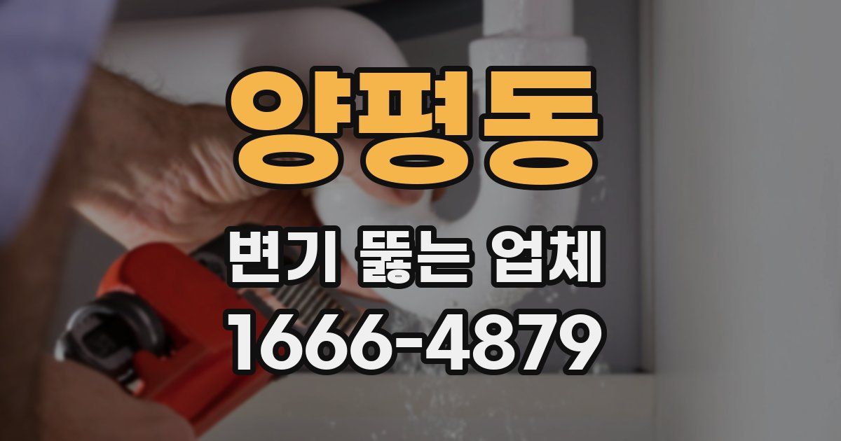 양평동 변기 뚫는 업체
