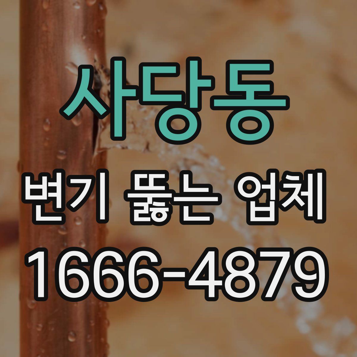 사당동 변기 뚫는 업체
