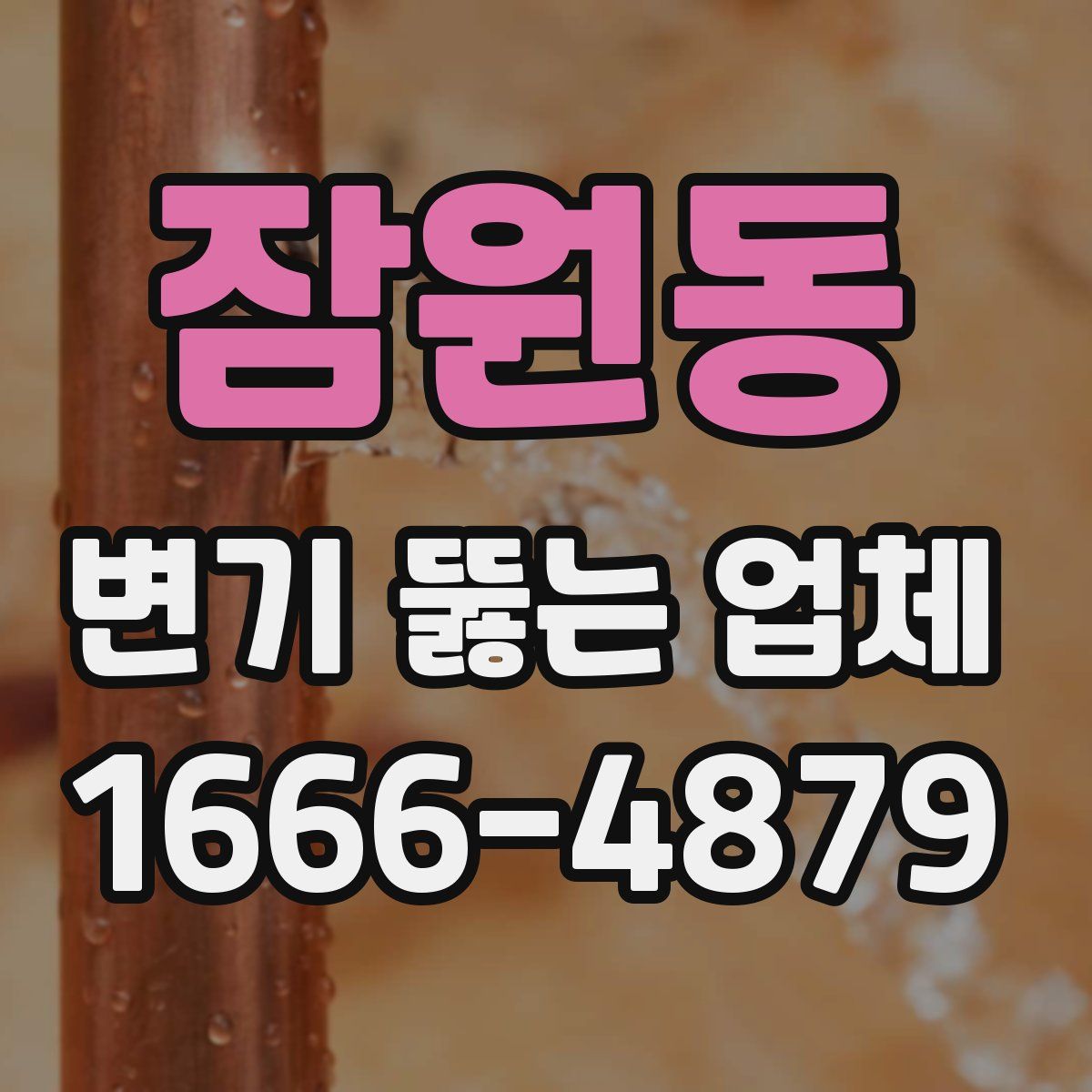 잠원동 변기 뚫는 업체
