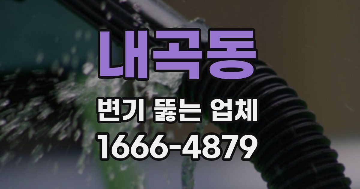 내곡동 변기 뚫는 업체