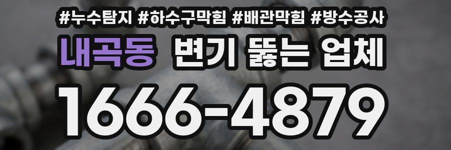 내곡동 변기 뚫는 업체