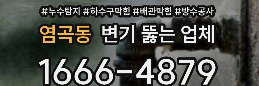 염곡동 변기 뚫는 업체