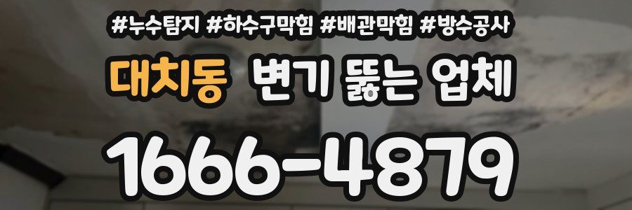 대치동 변기 뚫는 업체