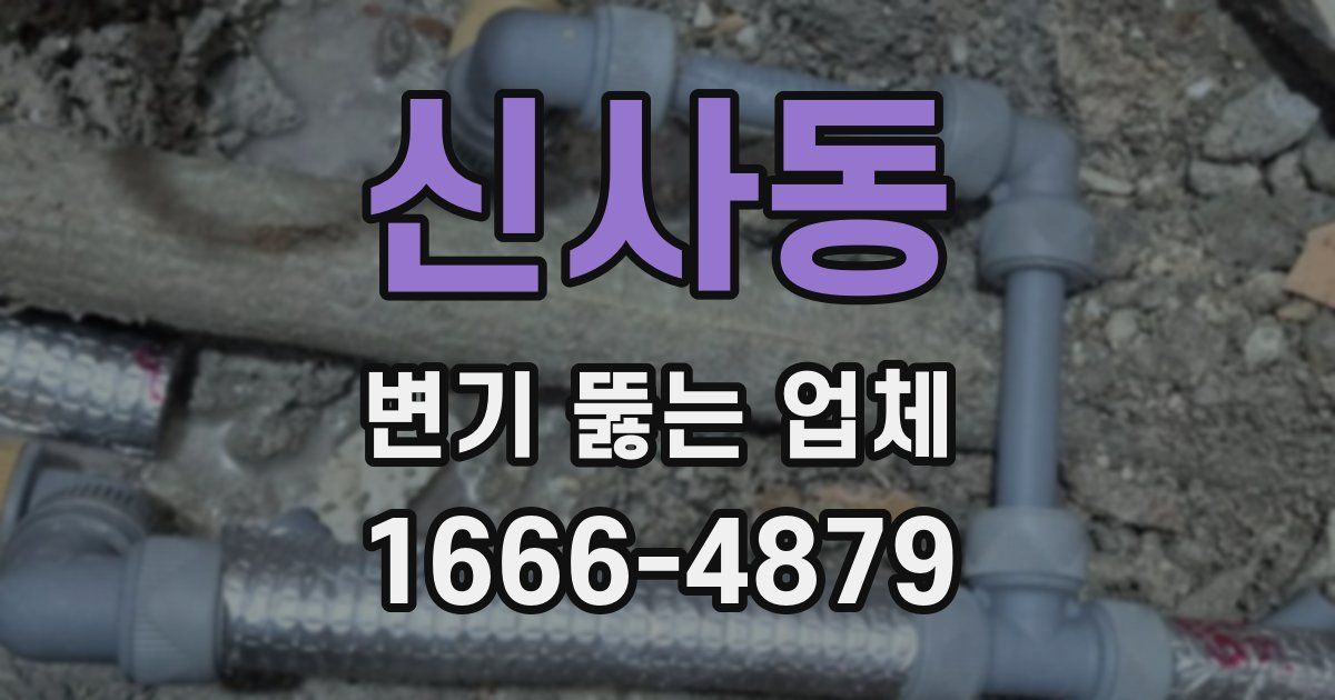 신사동 변기 뚫는 업체