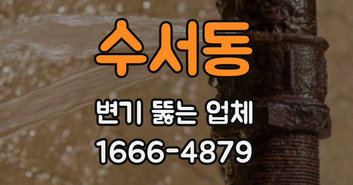 수서동 변기 뚫는 업체