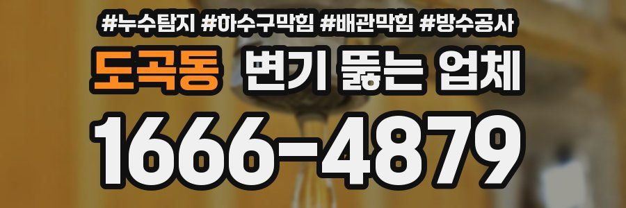 도곡동 변기 뚫는 업체