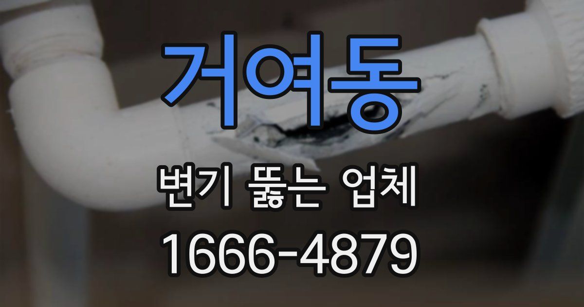 거여동 변기 뚫는 업체
