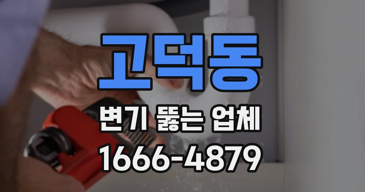 고덕동 변기 뚫는 업체