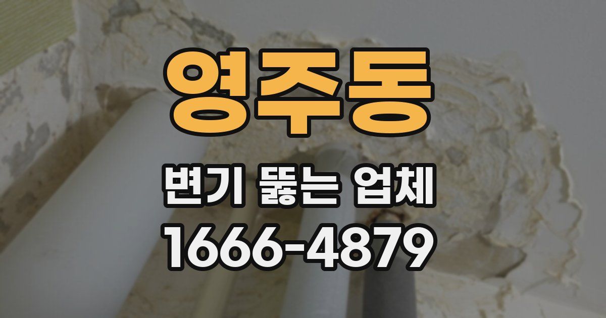 영주동 변기 뚫는 업체