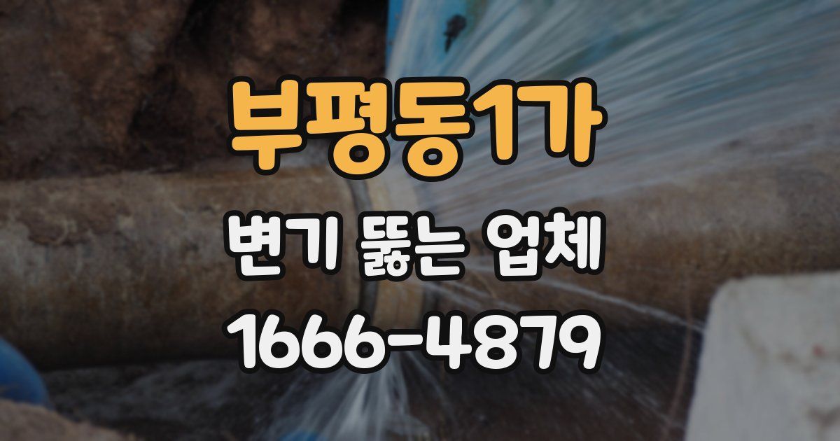 부평동1가 변기 뚫는 업체