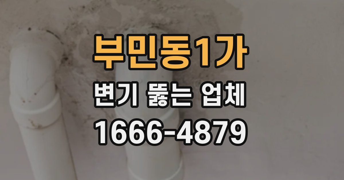 부민동1가 변기 뚫는 업체