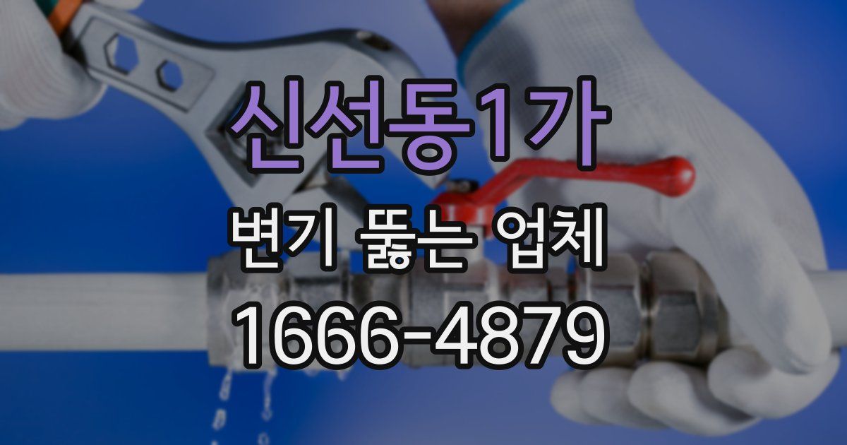 신선동1가 변기 뚫는 업체