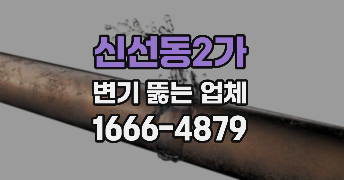신선동2가 변기 뚫는 업체
