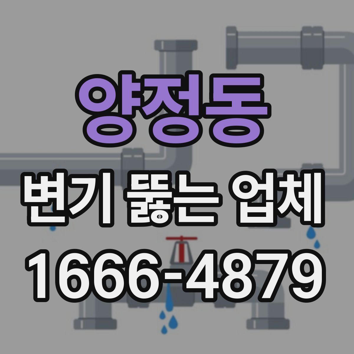 양정동 변기 뚫는 업체