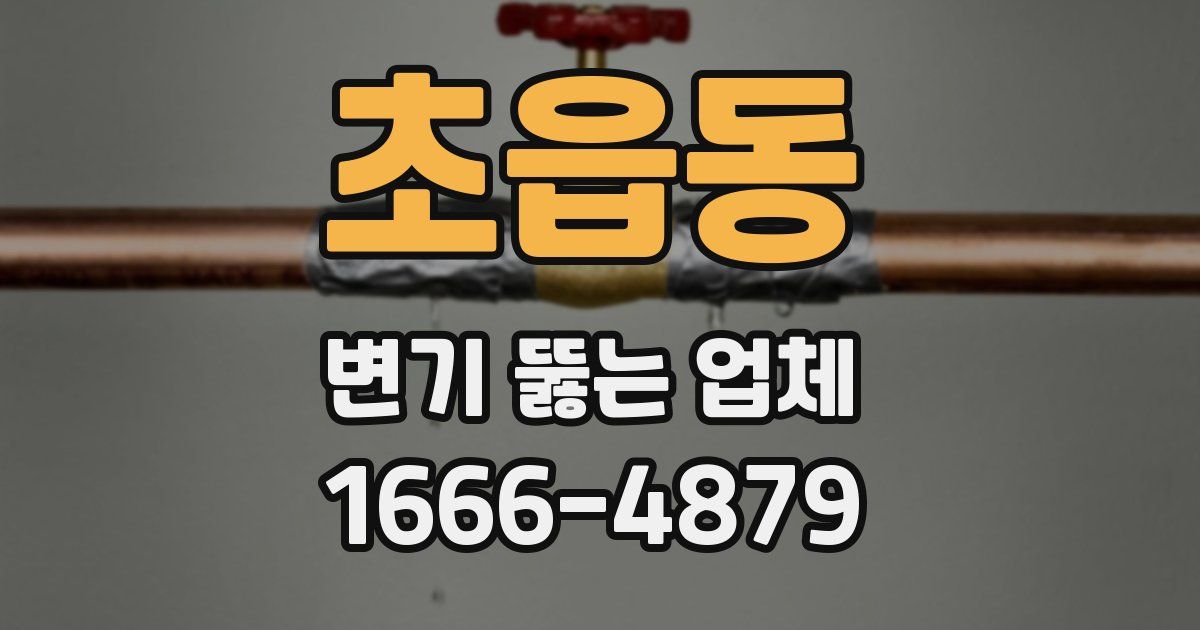 초읍동 변기 뚫는 업체
