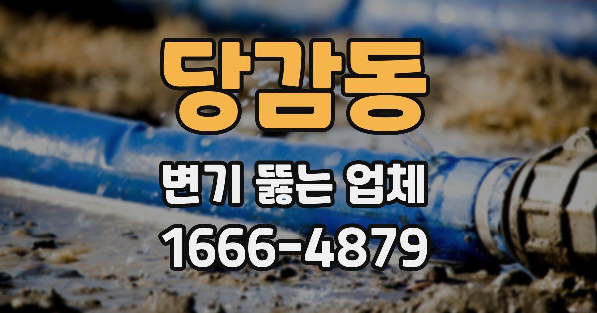 당감동 변기 뚫는 업체