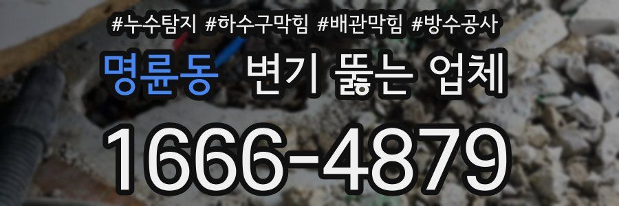명륜동 변기 뚫는 업체
