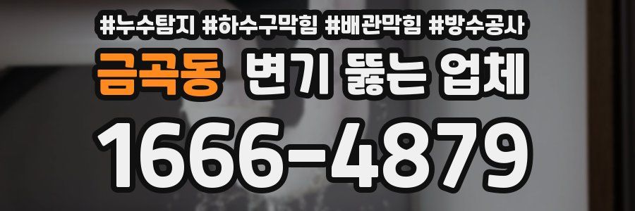 금곡동 변기 뚫는 업체