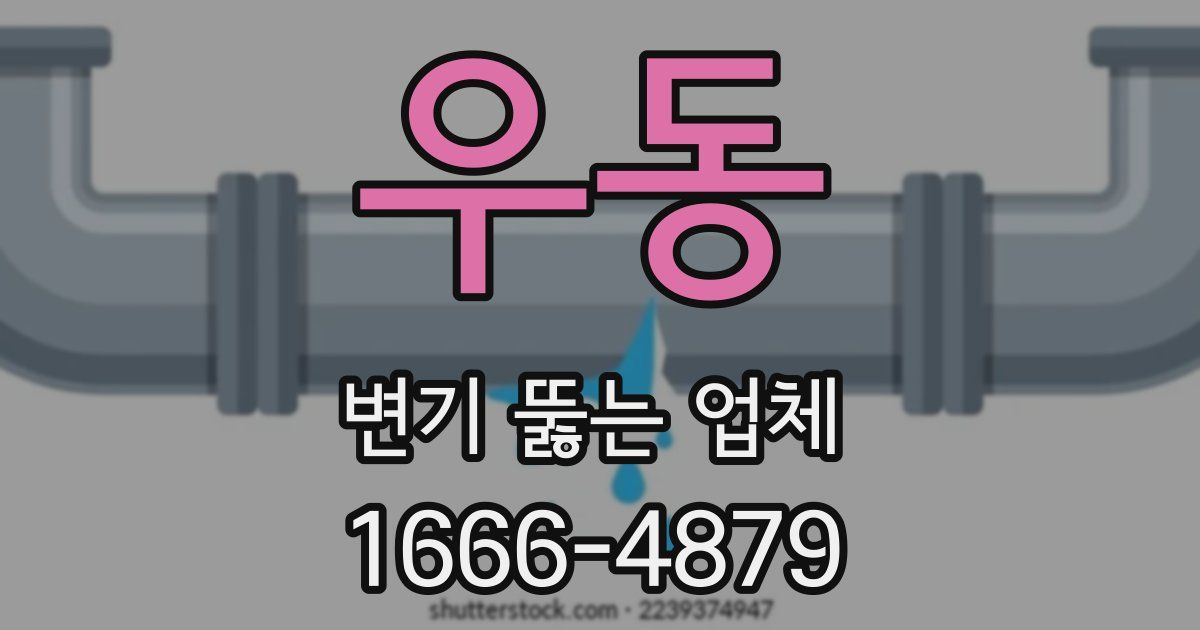 우동 변기 뚫는 업체