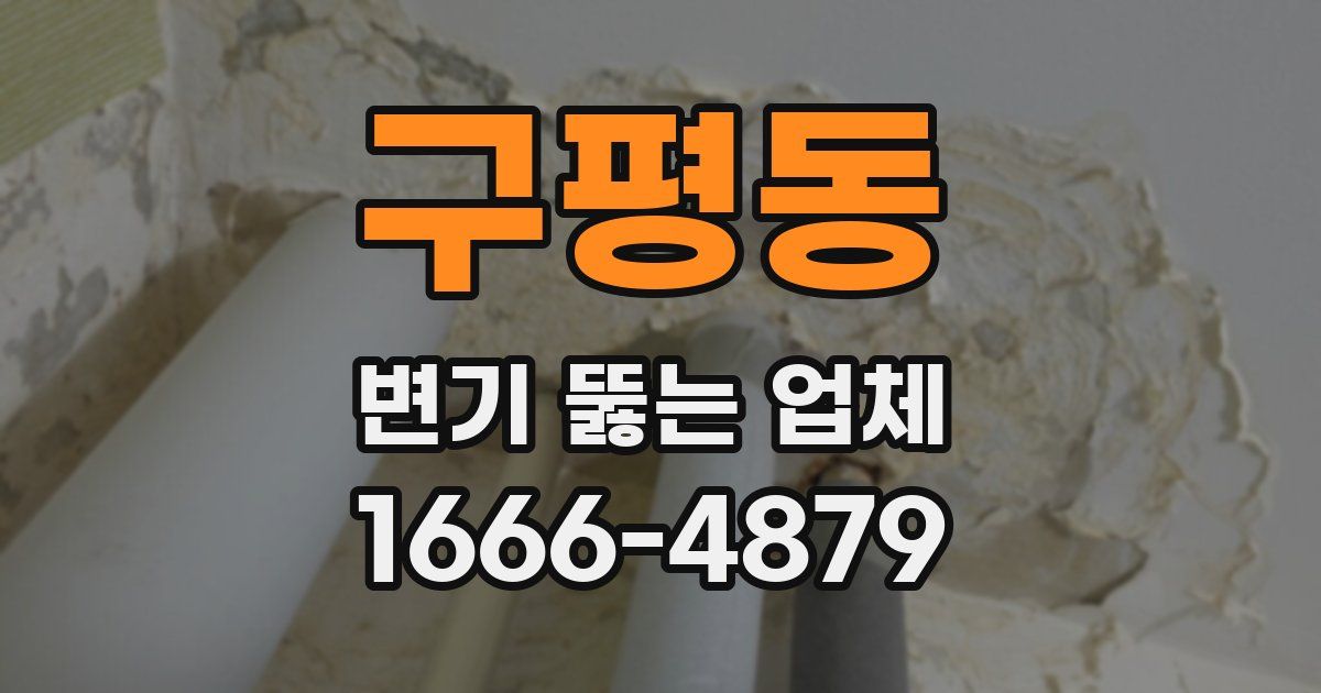 구평동 변기 뚫는 업체