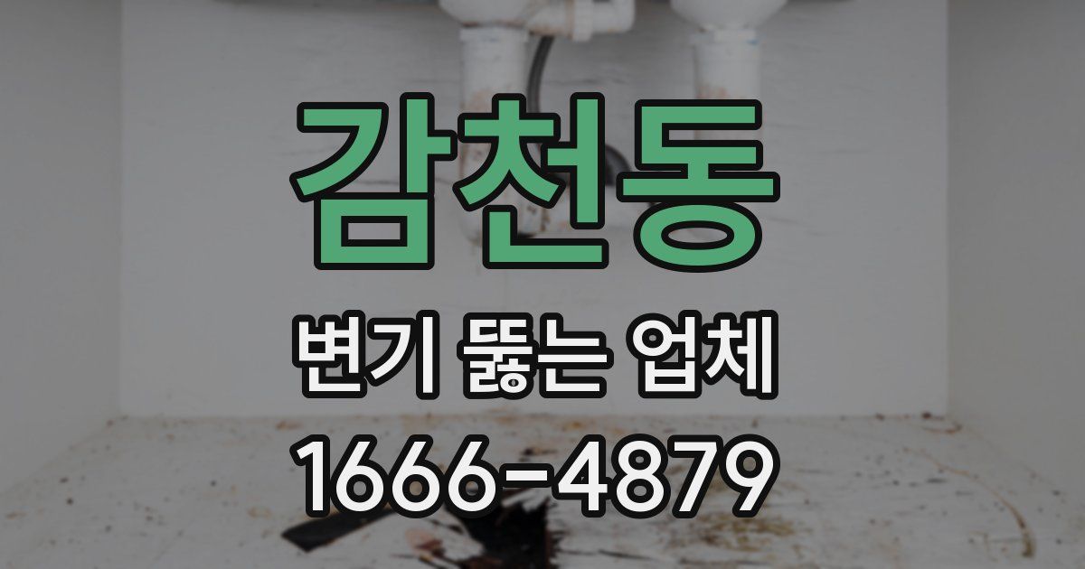 감천동 변기 뚫는 업체
