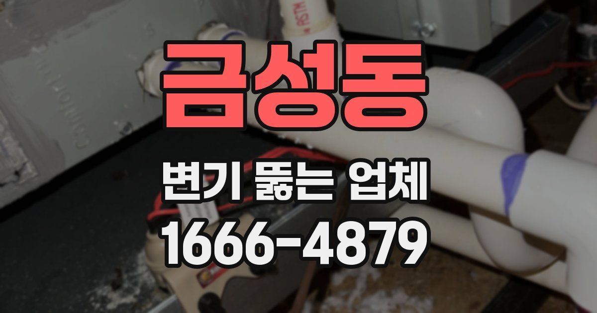 금성동 변기 뚫는 업체