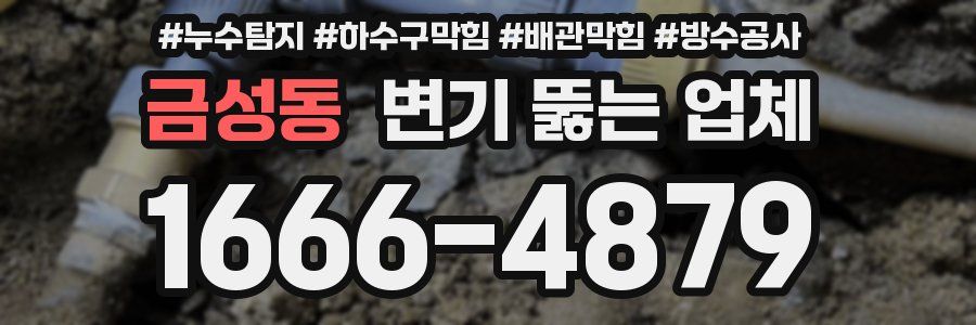 금성동 변기 뚫는 업체