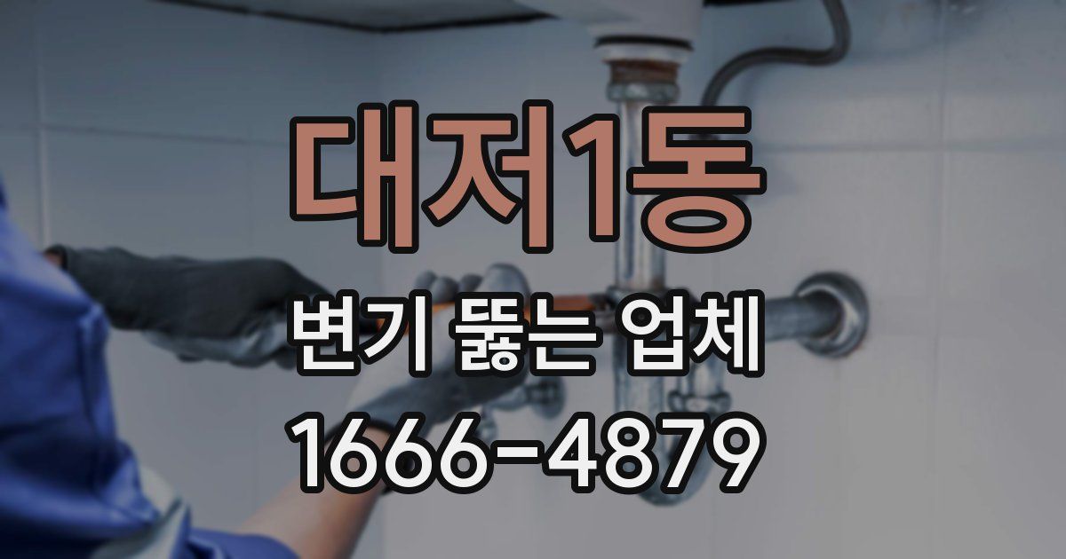 대저1동 변기 뚫는 업체
