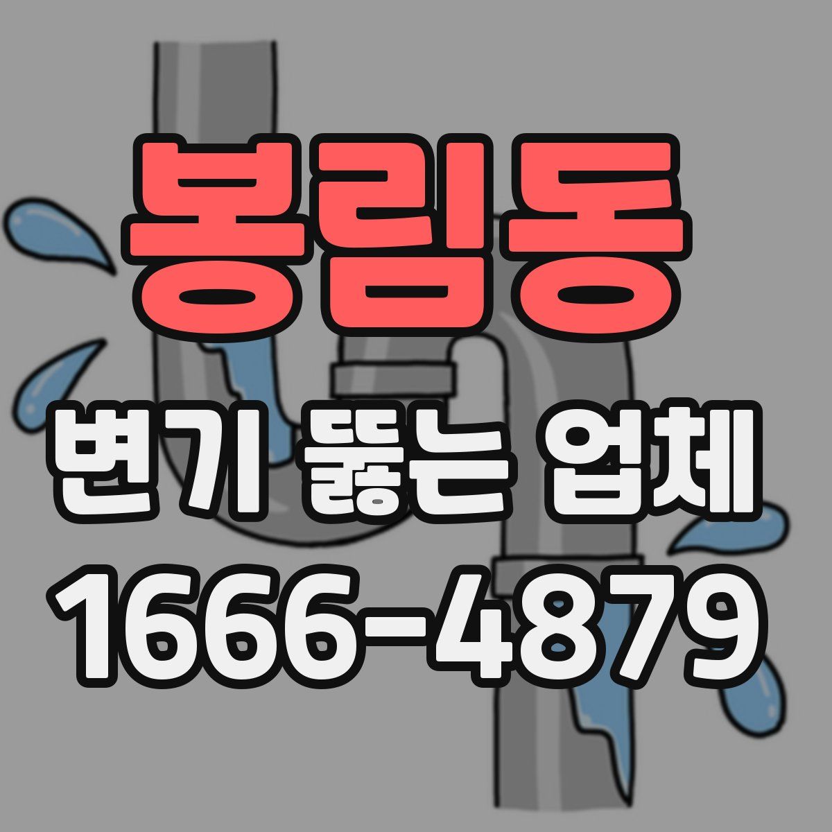 봉림동 변기 뚫는 업체