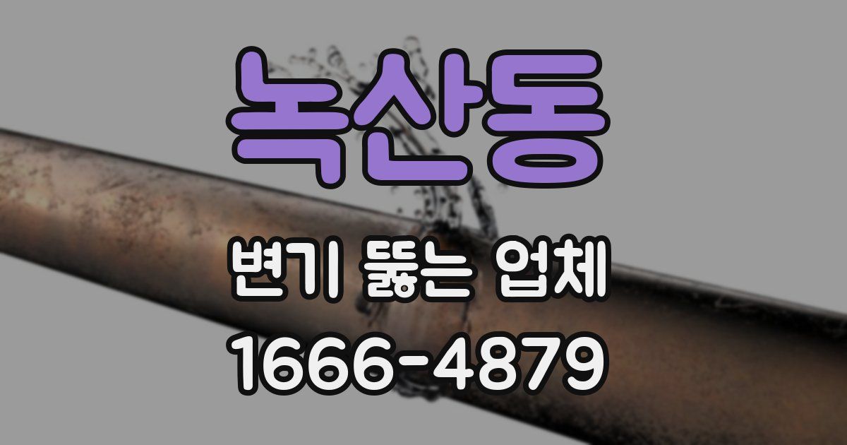 녹산동 변기 뚫는 업체