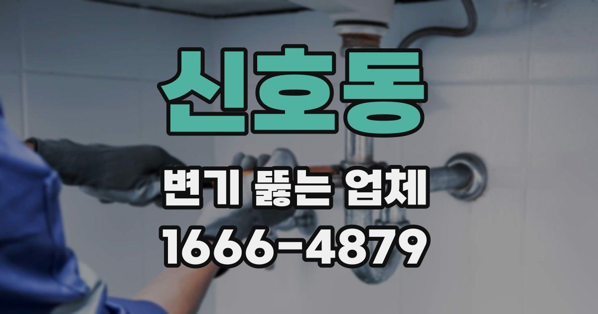 신호동 변기 뚫는 업체