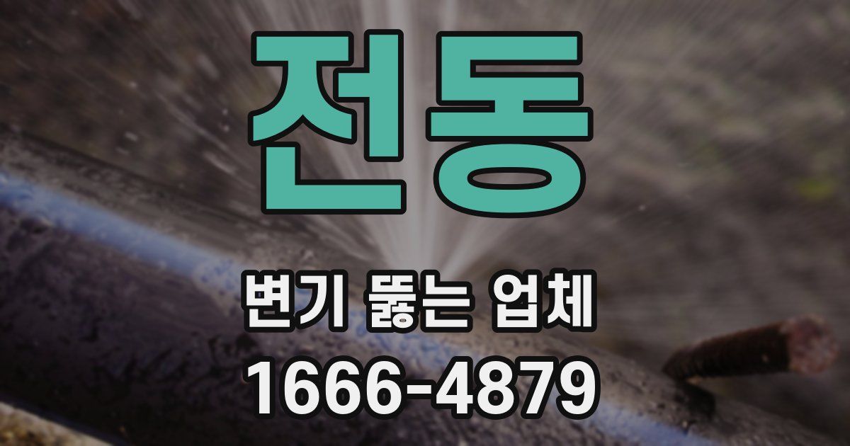 전동 변기 뚫는 업체