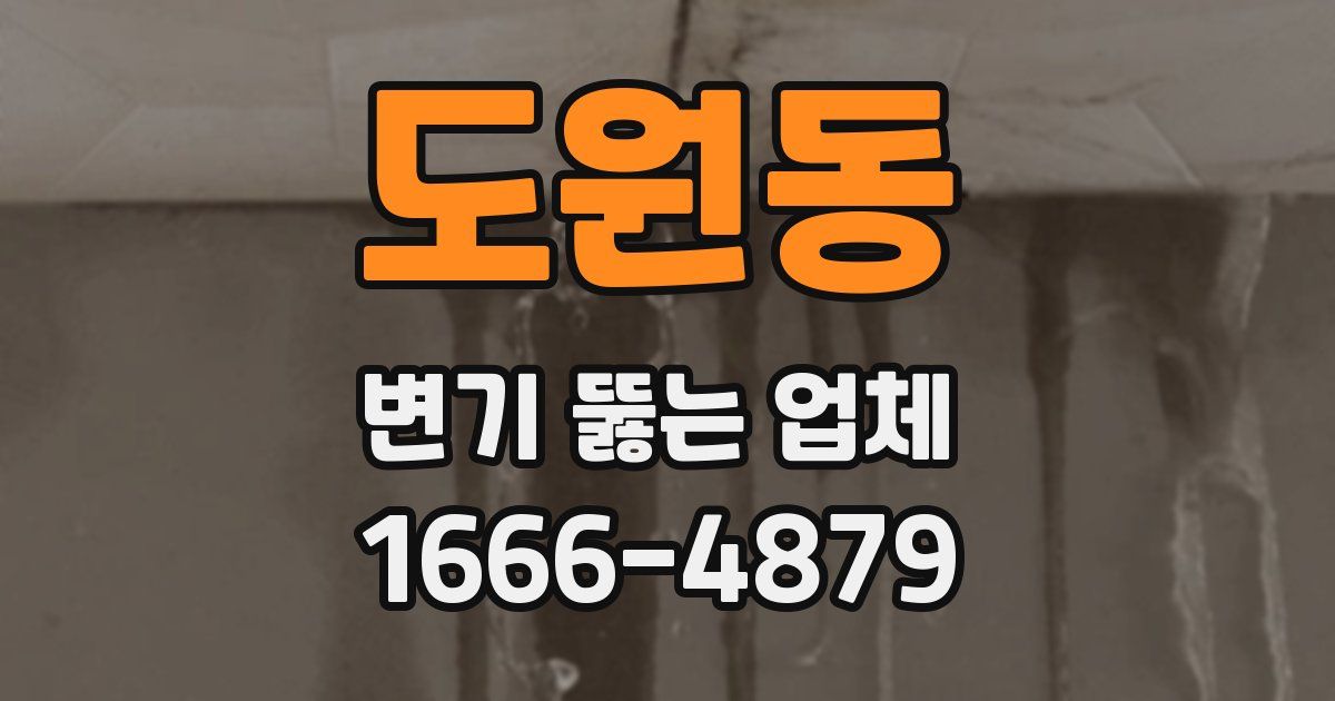 도원동 변기 뚫는 업체