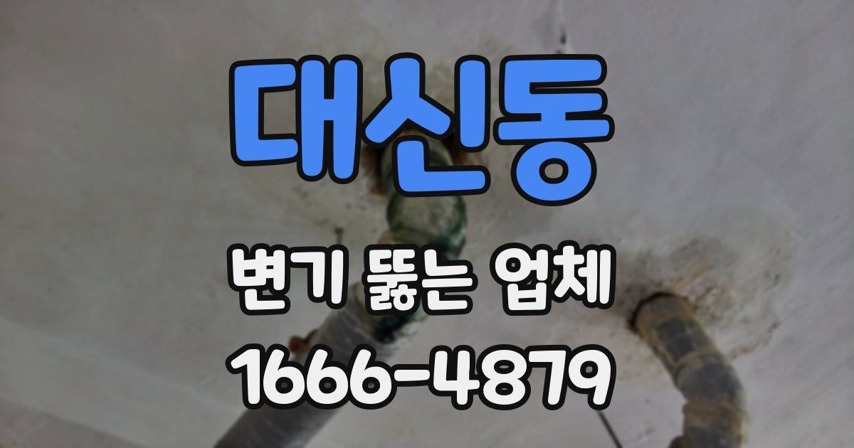 대신동 변기 뚫는 업체