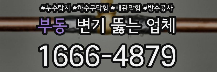 부동 변기 뚫는 업체