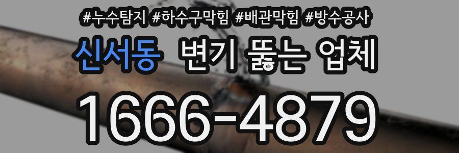 신서동 변기 뚫는 업체