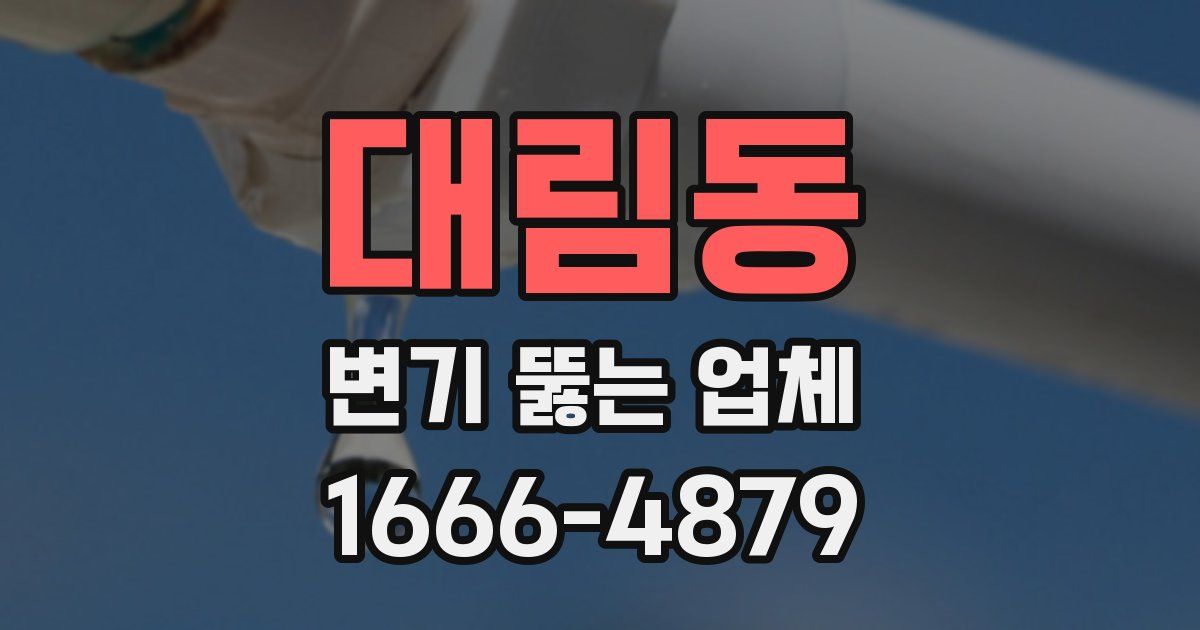 대림동 변기 뚫는 업체