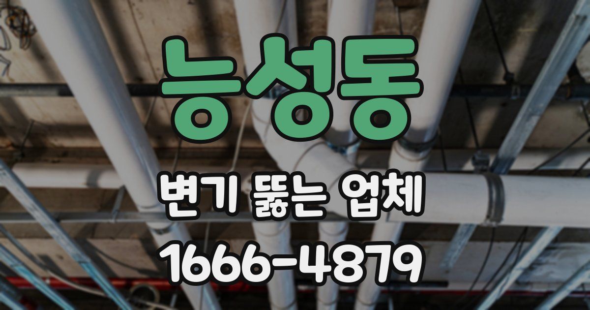 능성동 변기 뚫는 업체