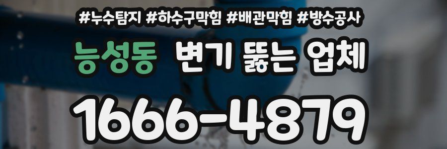 능성동 변기 뚫는 업체