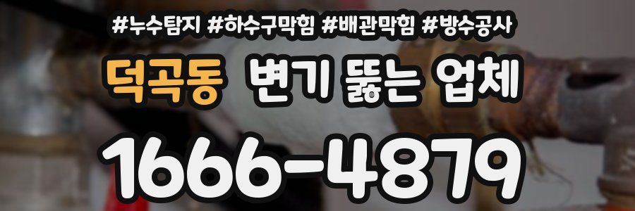 덕곡동 변기 뚫는 업체