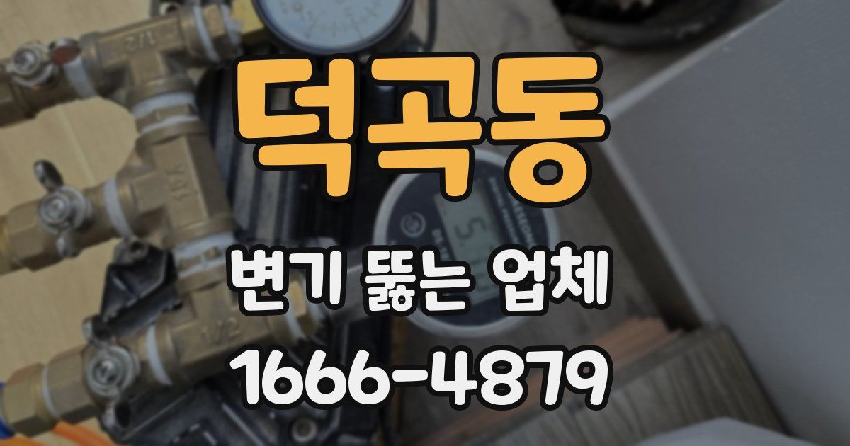 덕곡동 변기 뚫는 업체