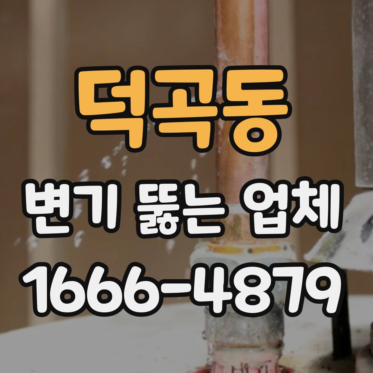 덕곡동 변기 뚫는 업체
